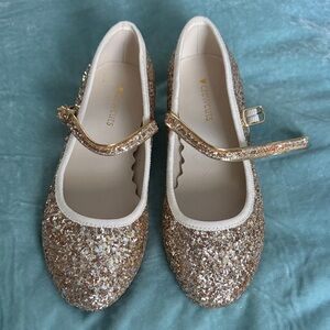 Crewcuts Glittery Gold Kids Dress Shoes